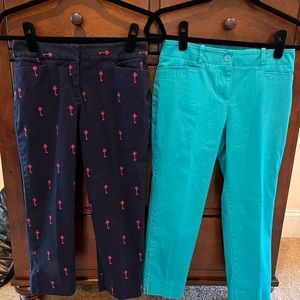 Talbots lot of 2 capri pants, size 4p